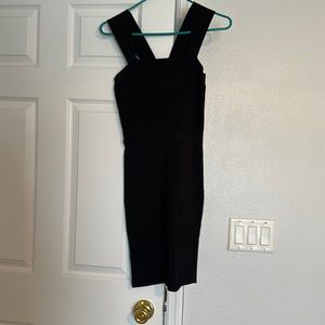 Express black tight fitted mini dress